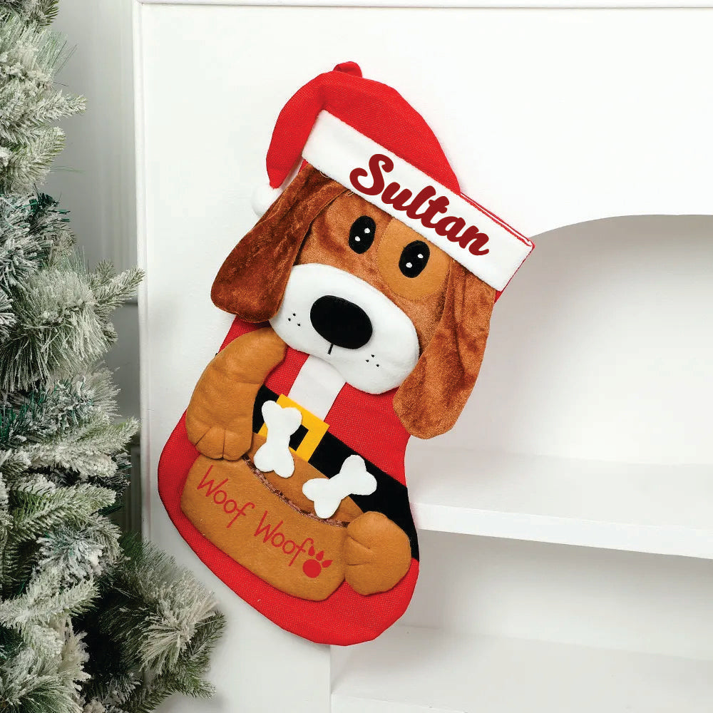 Babble Wrap Pet Stocking (Woof Woof!)