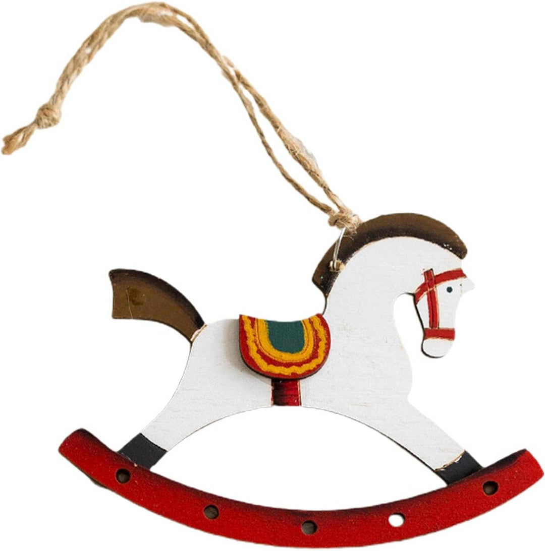 Babble Wrap Colourful Wonders of Christmas Ornaments- Rocking Horse