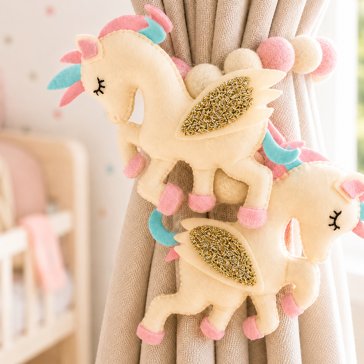 Curtain Tie - Enchanted Unicorn