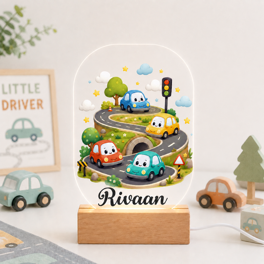 Acrylic LED Night Lamp - Mini Wheels World