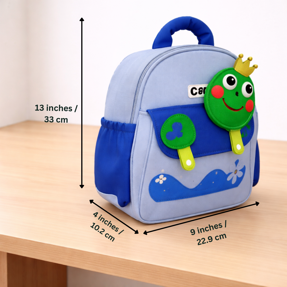 Frog Prince Preschool Backpack with Mini Pouch