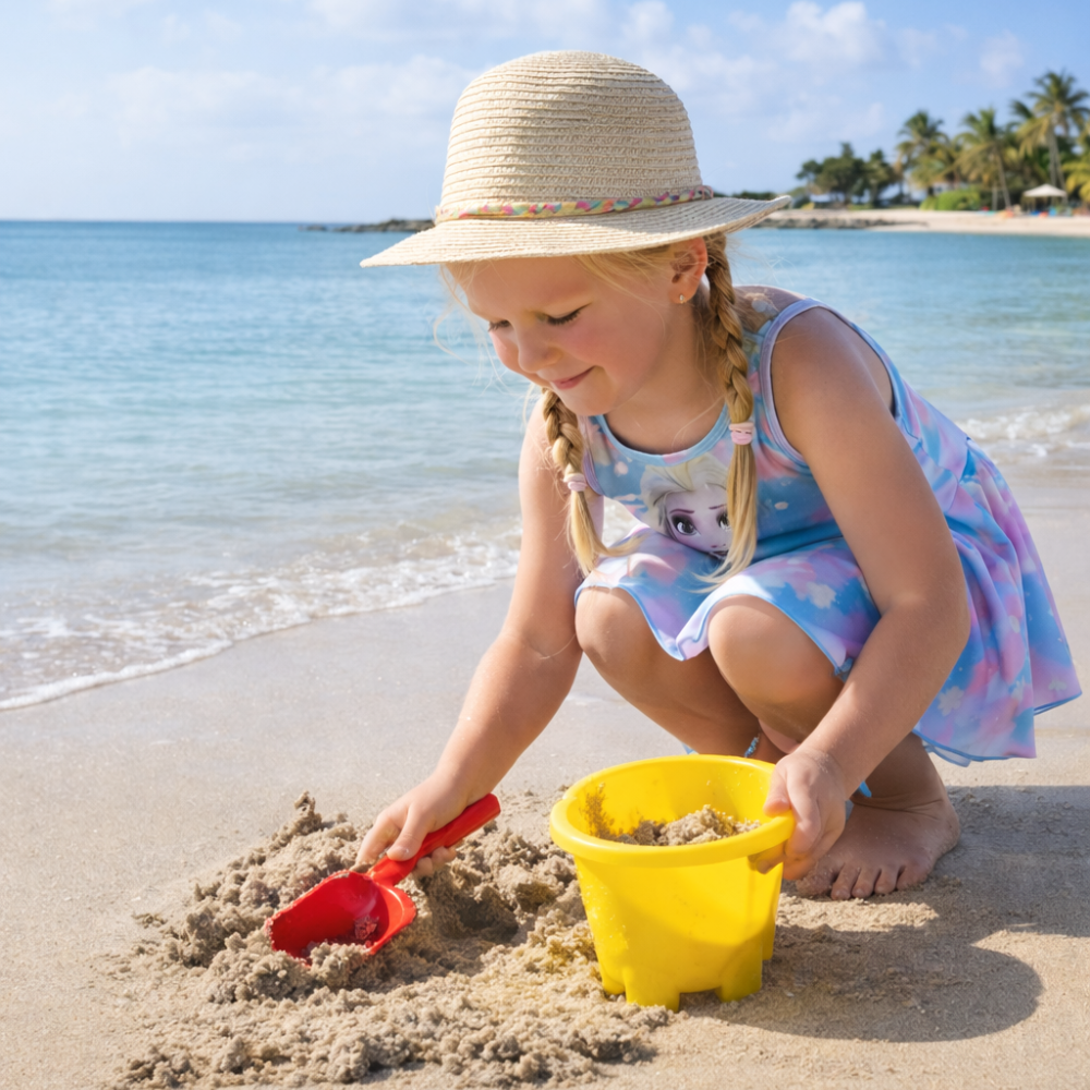 Frozen Glow Princess Swim Dress