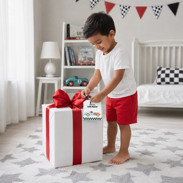 Gift Tag - Vroom Vroom (Set of 24)