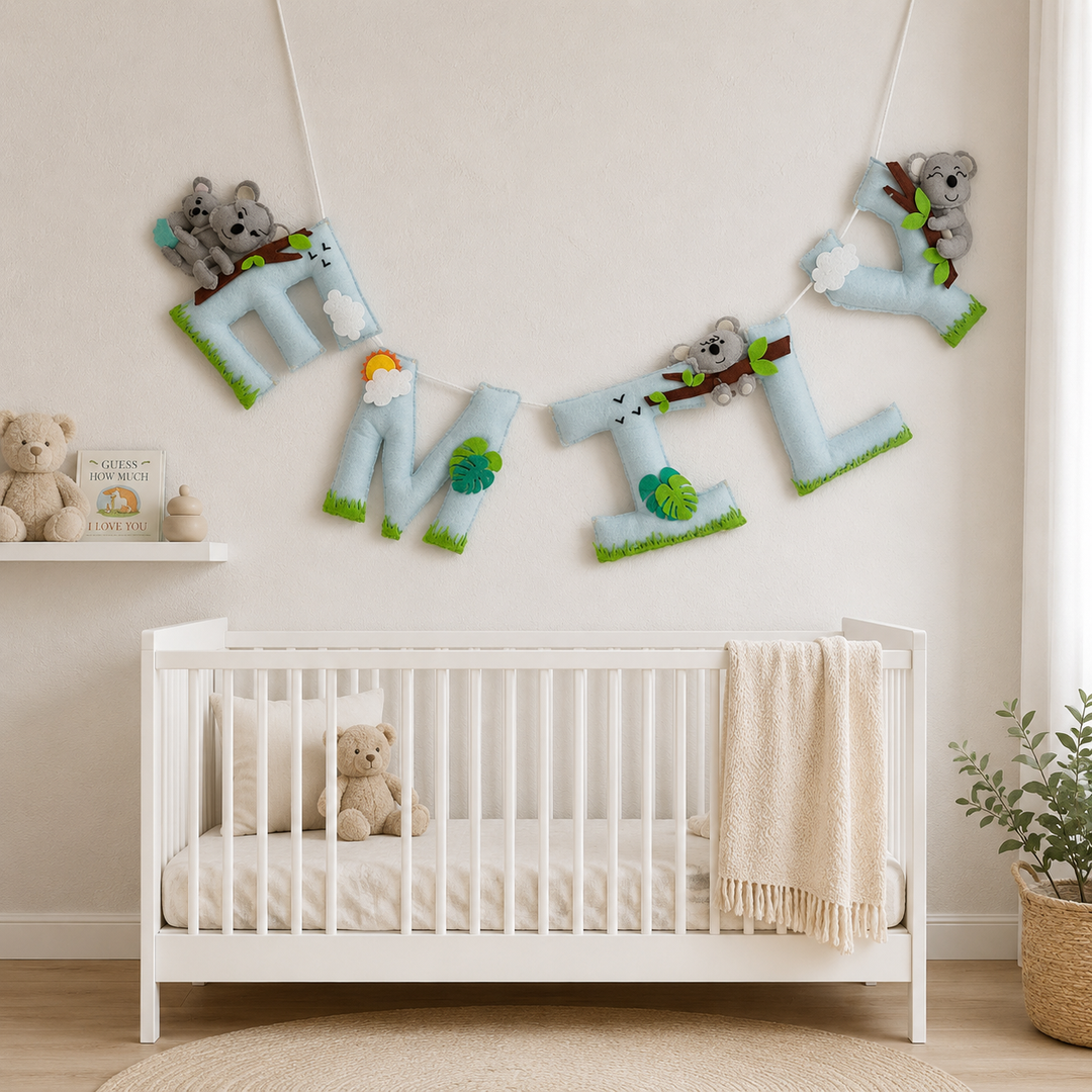 Babble Wrap Koala Sunshine Dreams Name Bunting/Garland