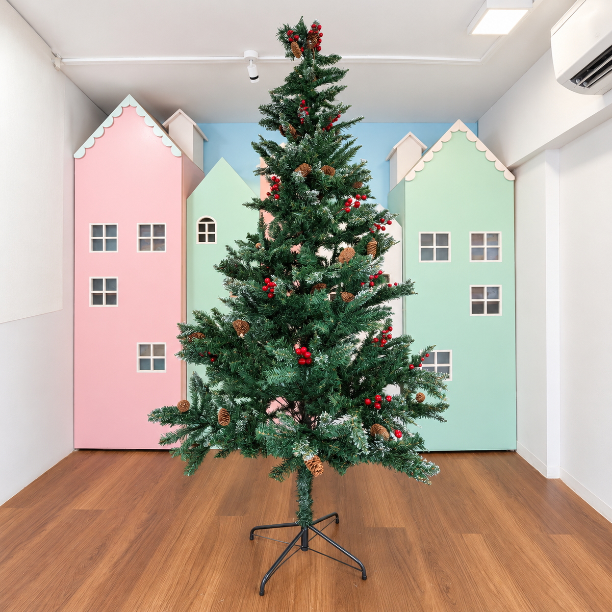6ft Luxe Woodland Berry & Pinecone Christmas Tree