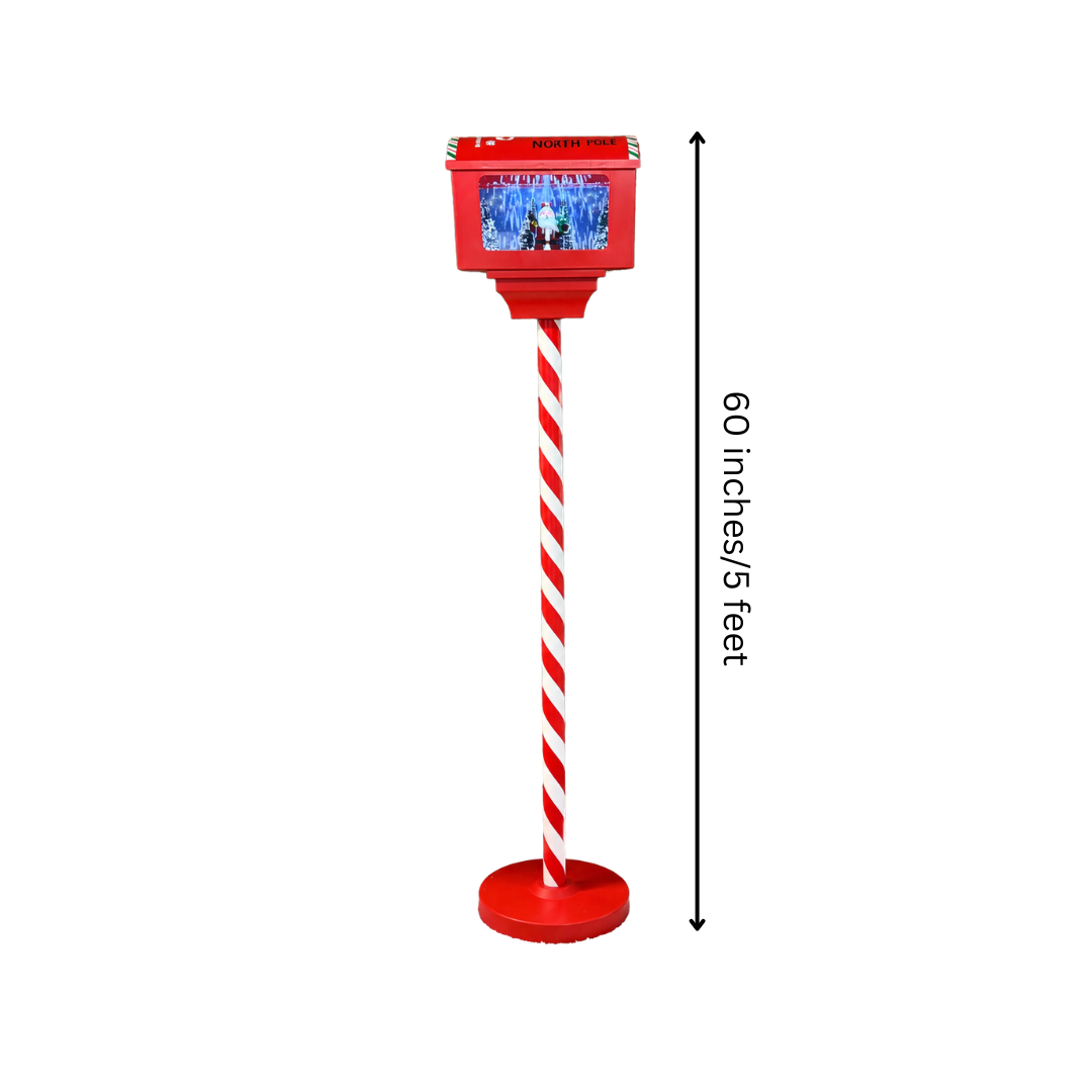5ft Musical Snowfall Letter Box