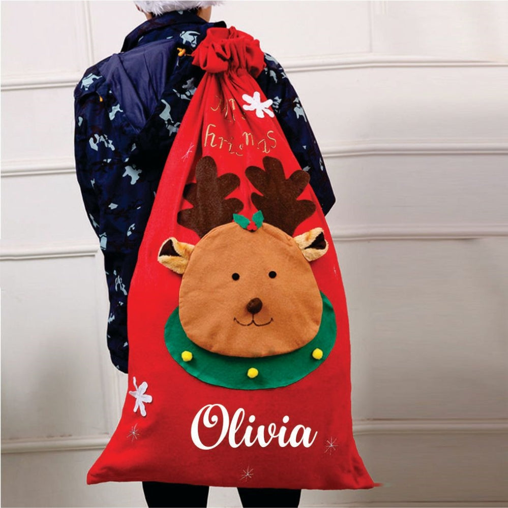 Babble Wrap Christmas Sacks- Reindeer (Grand Size)