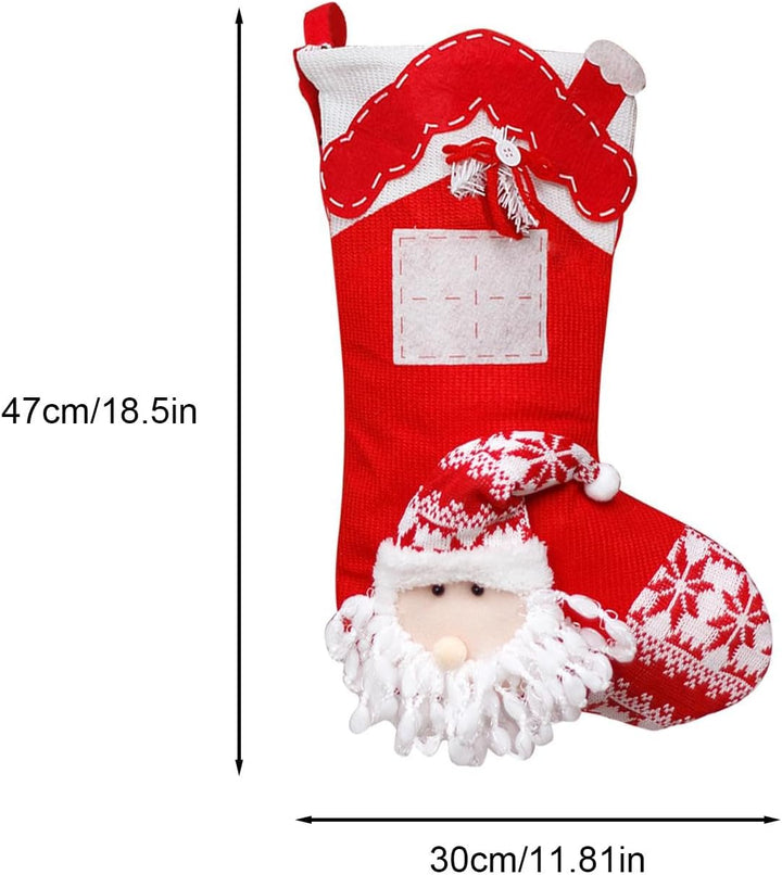 Nordic Knit Stocking - Santa