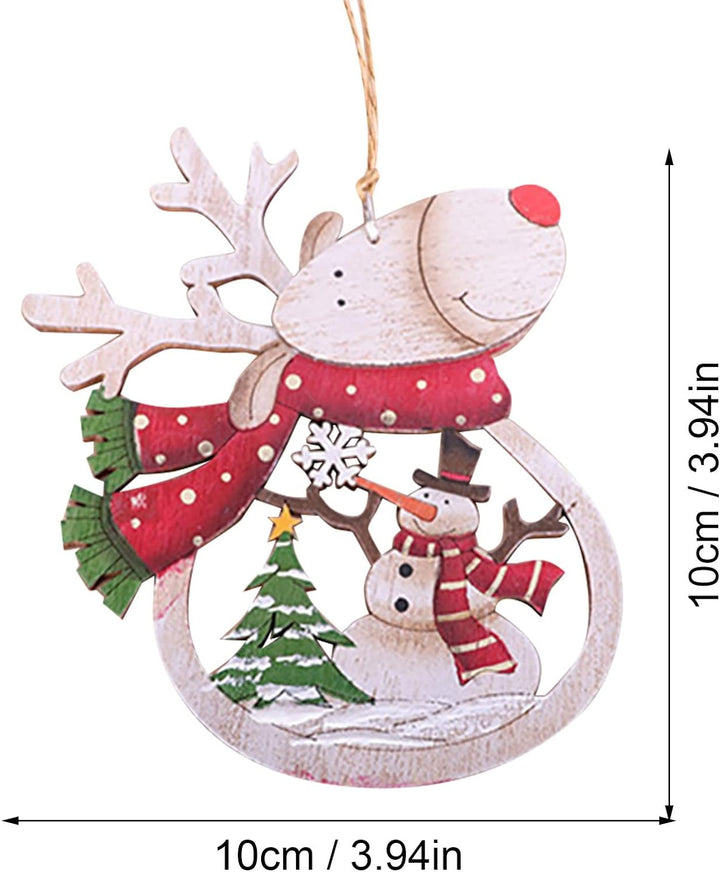 Babble Wrap Rustic Rudolph Ornament - Snowman