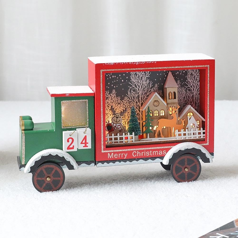 Light-Up Snowy Village Christmas Countdown