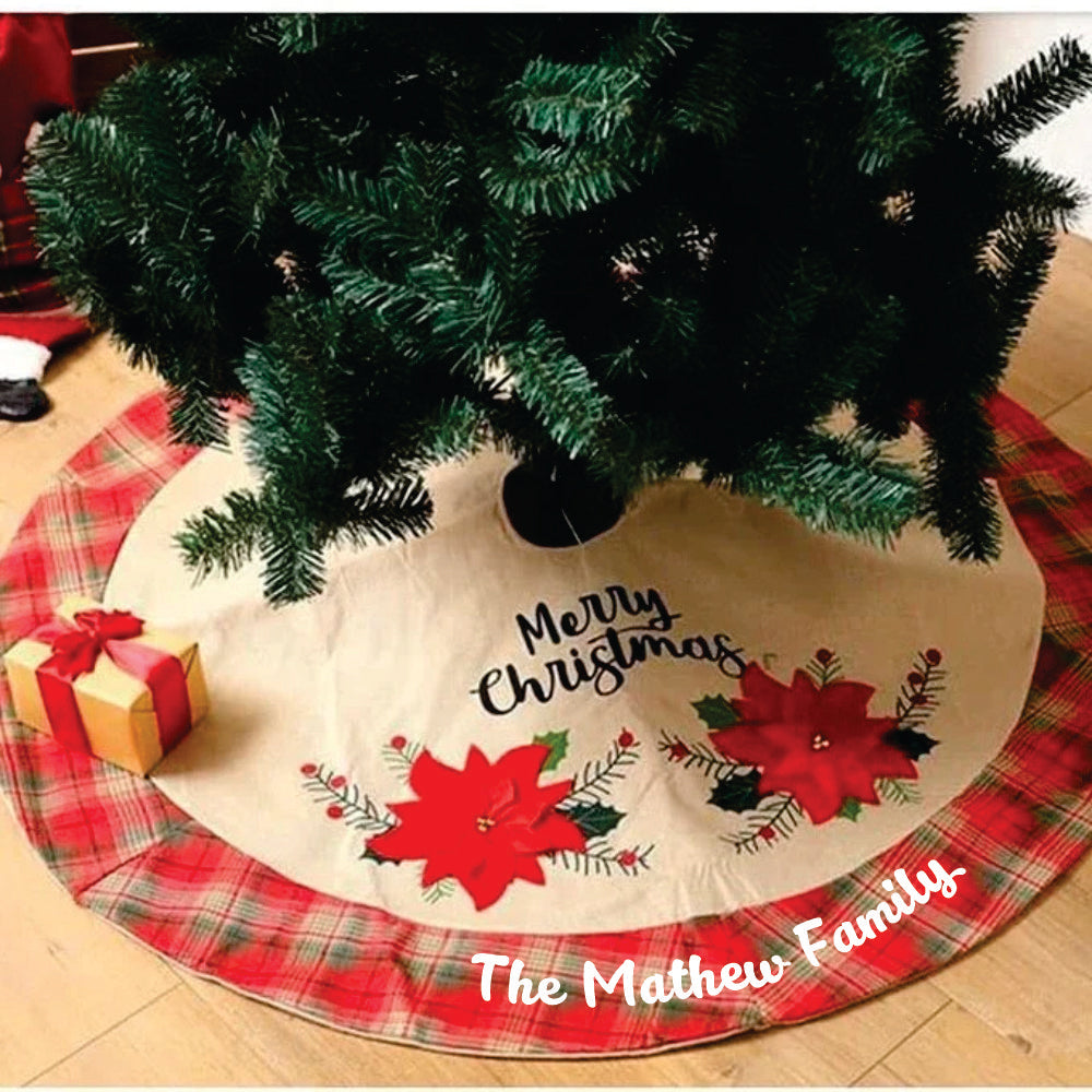 Babble Wrap 42" Tree Skirt - Botanical Bliss