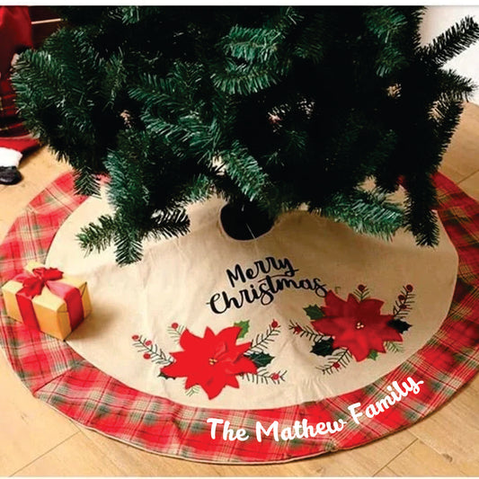 Babble Wrap 42" Tree Skirt - Botanical Bliss