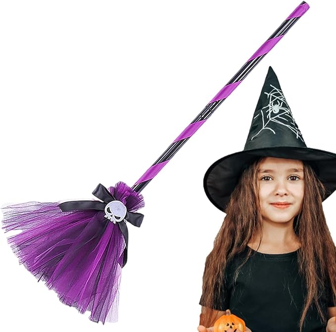 Wicked Witch Broom – Midnight Hex (Purple)