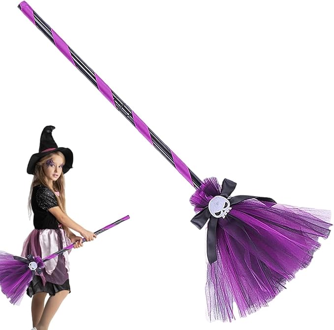 Wicked Witch Broom – Midnight Hex (Purple)