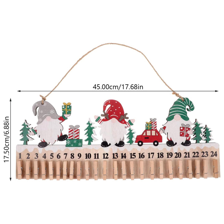 Nordic Gnome Advent Calendar with clips