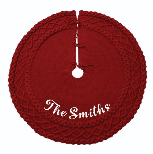 Babble Wrap 50" Tree Skirt-to-Cape  - Crochet Crimson Circle