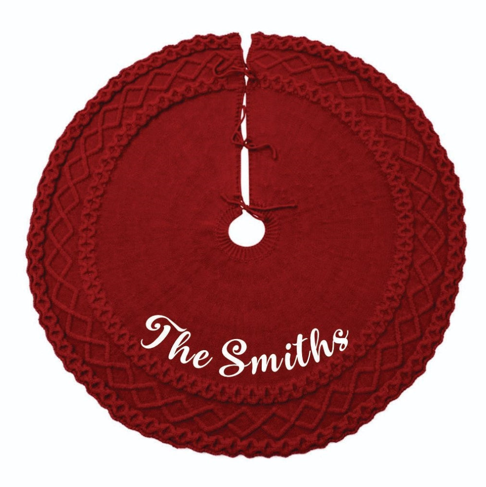 Babble Wrap 50" Tree Skirt-to-Cape  - Crochet Crimson Circle
