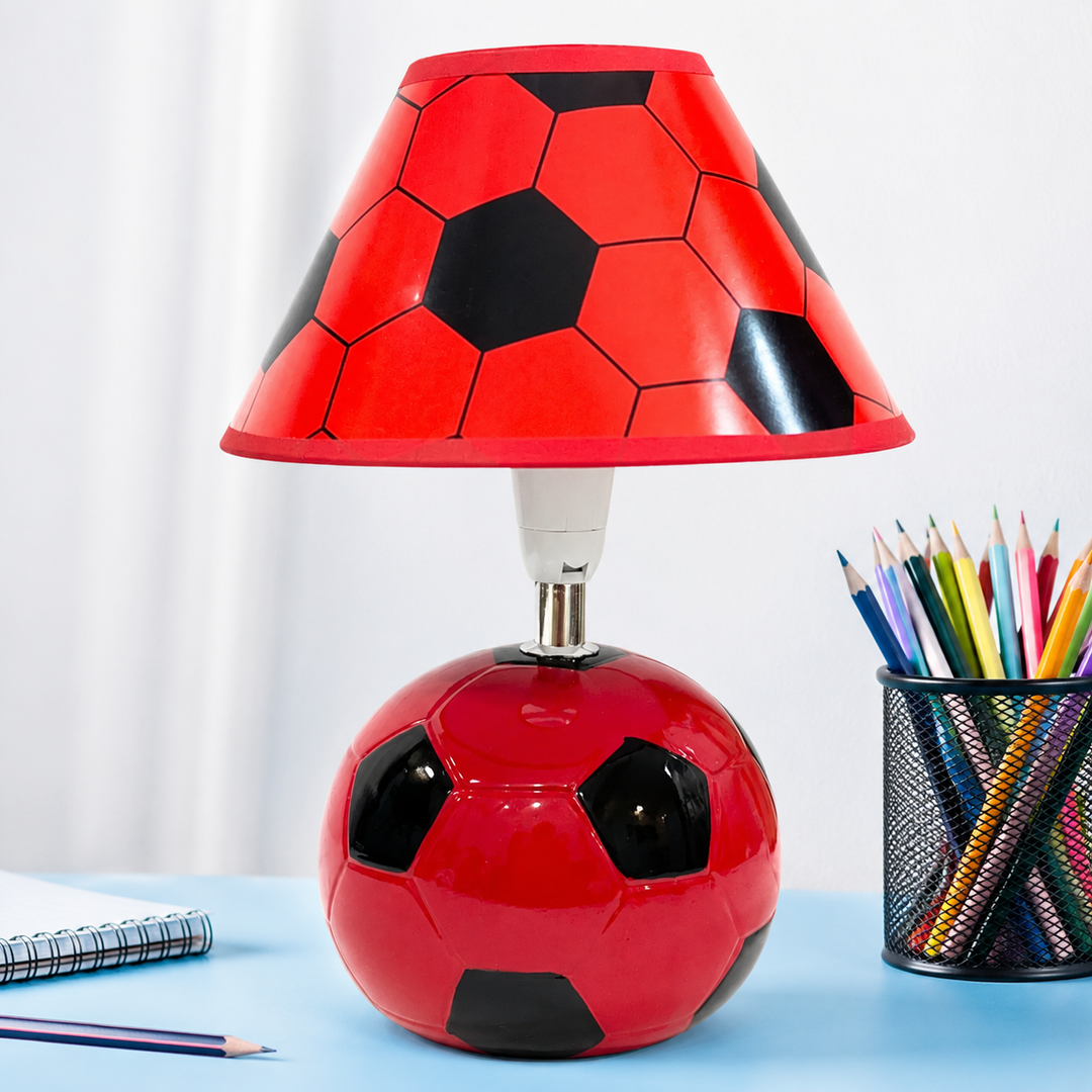 Night Lamp - Football Fun (Red & Black)