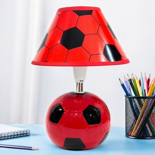 Night Lamp - Football Fun (Red & Black)