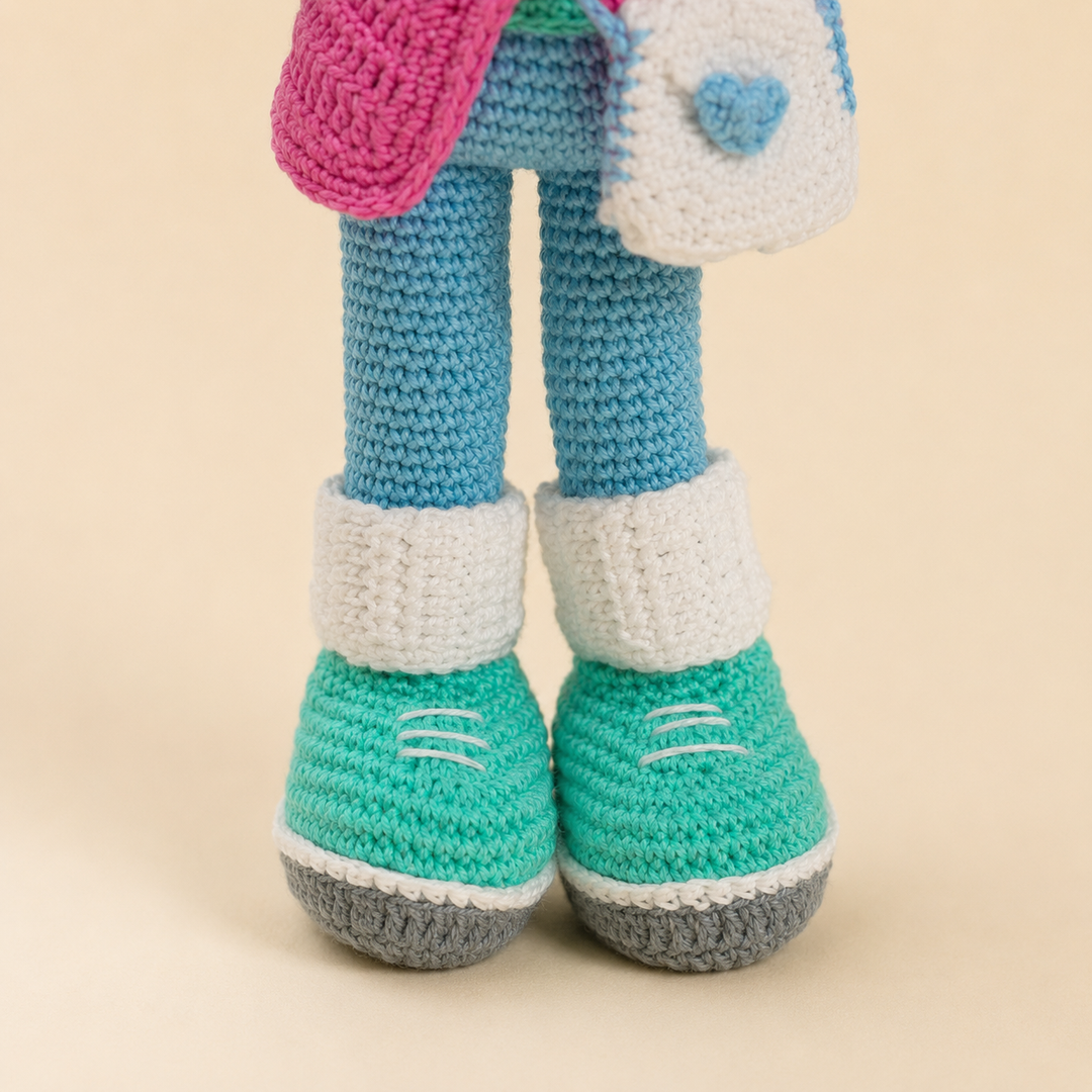Crochet Doll - Beanie Rosie
