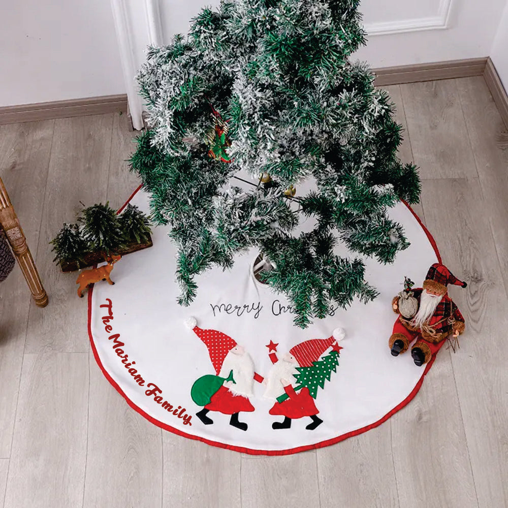 Babble Wrap 42" Tree Skirt - Santa's Wonderland