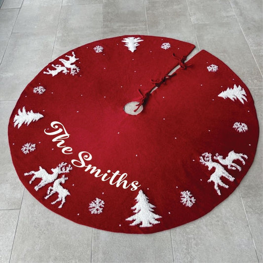 Babble Wrap 50" Tree Skirt-to-Cape - Snowflake Swirl