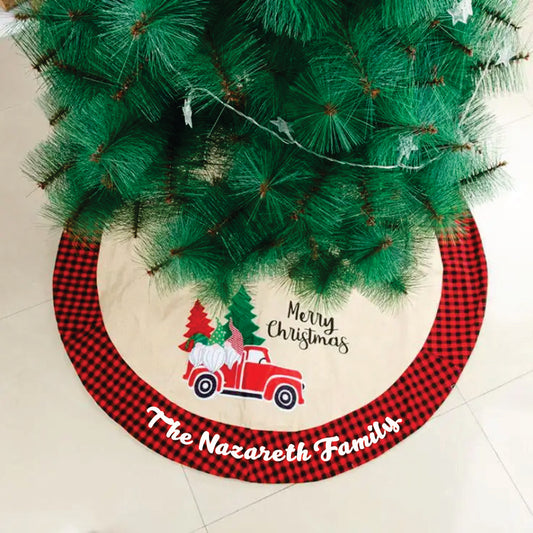 Babble Wrap 42" Tree Skirt - Santa's Joyride
