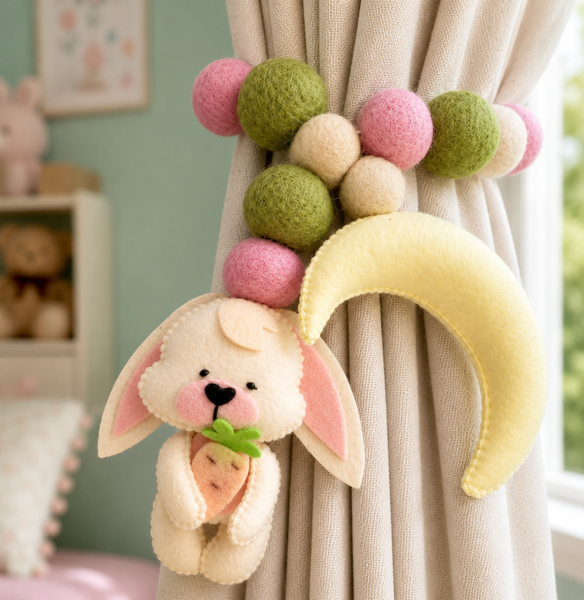Curtain Tie - Bunny's Delight