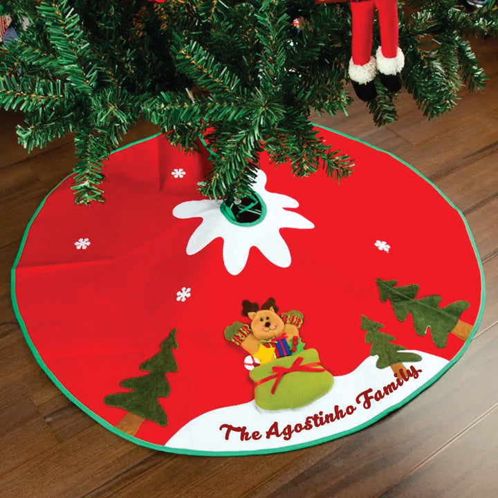 Babble Wrap 42" Tree Skirts - Reindeer Fun