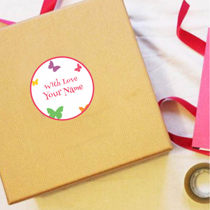 Personalised Gift Sticker - Colorflies - Set of 60