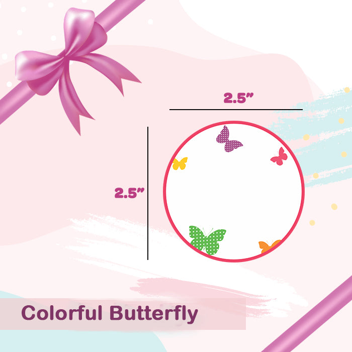 Personalised Gift Sticker - Colorflies - Set of 60