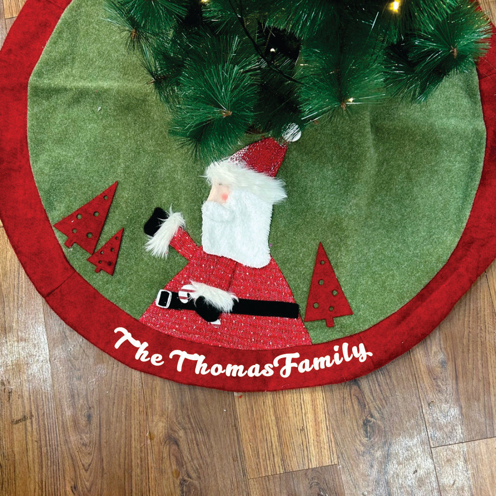 Babble Wrap 42" Tree Skirt - Santa's Winter Wrap