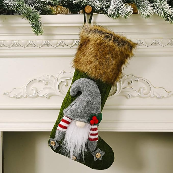 Nordic Gnome Stocking - Evergreen