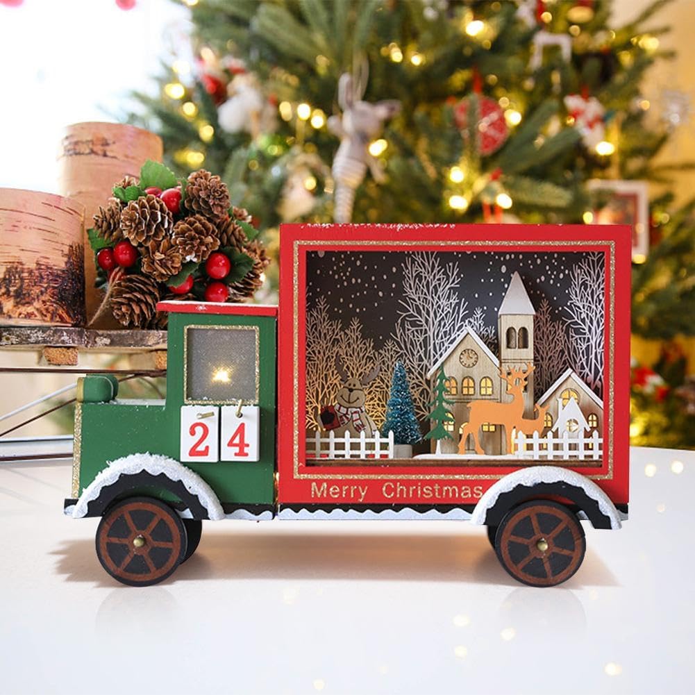 Light-Up Snowy Village Christmas Countdown