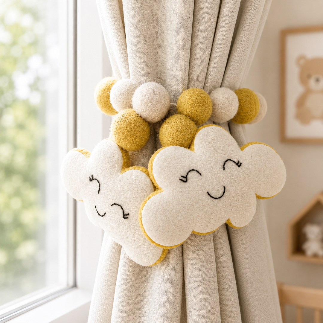 Curtain Tie - Smiling Cloud
