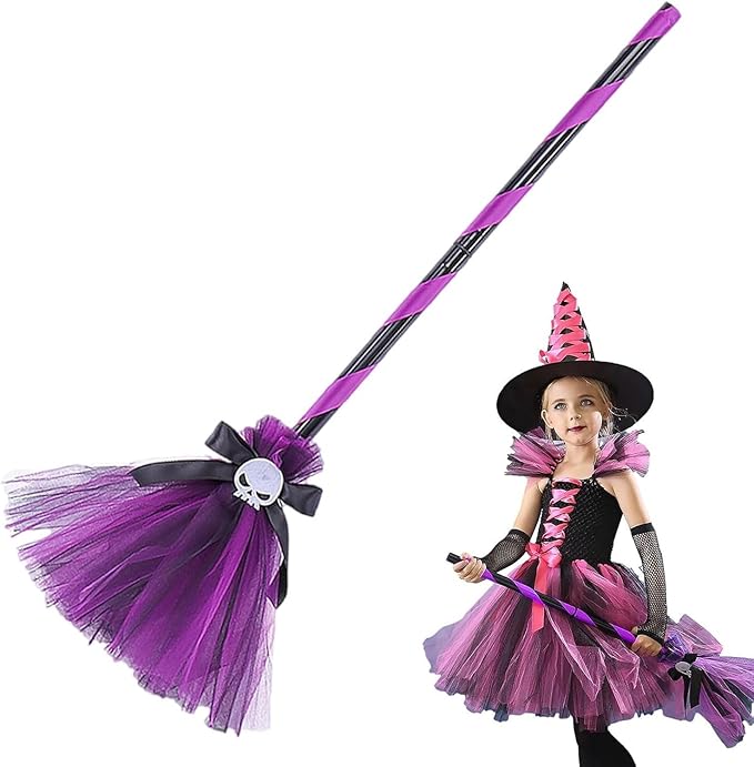 Wicked Witch Broom – Midnight Hex (Purple)