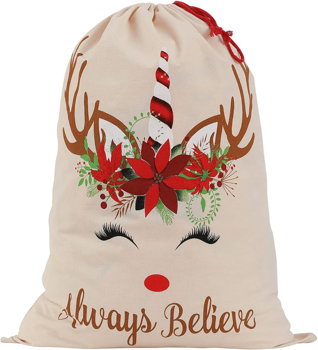 Babble Wrap Christmas Sacks- Reindeer Unicorn