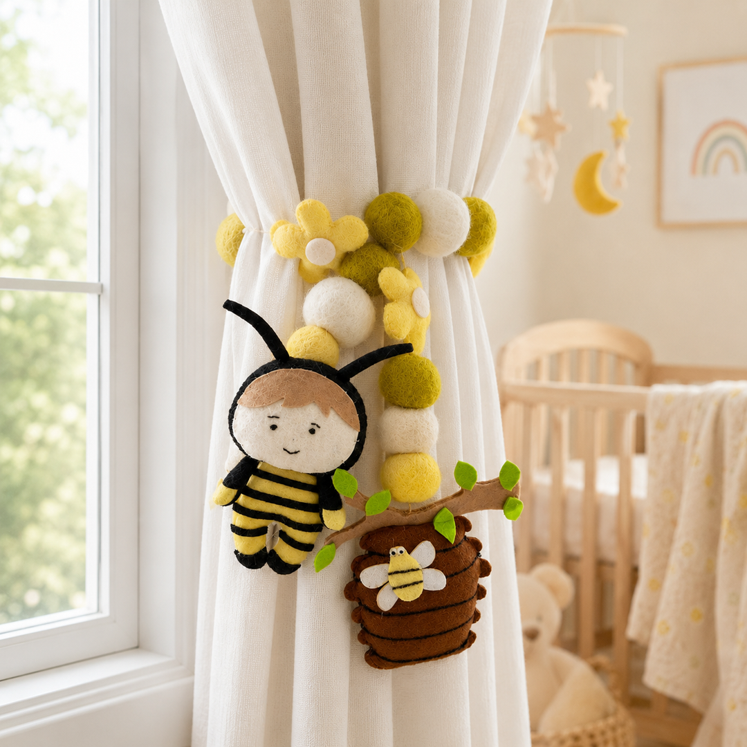Curtain Tie - Buzzing Bliss