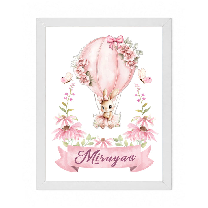 Wall Frame - Blossom Bunny Balloon