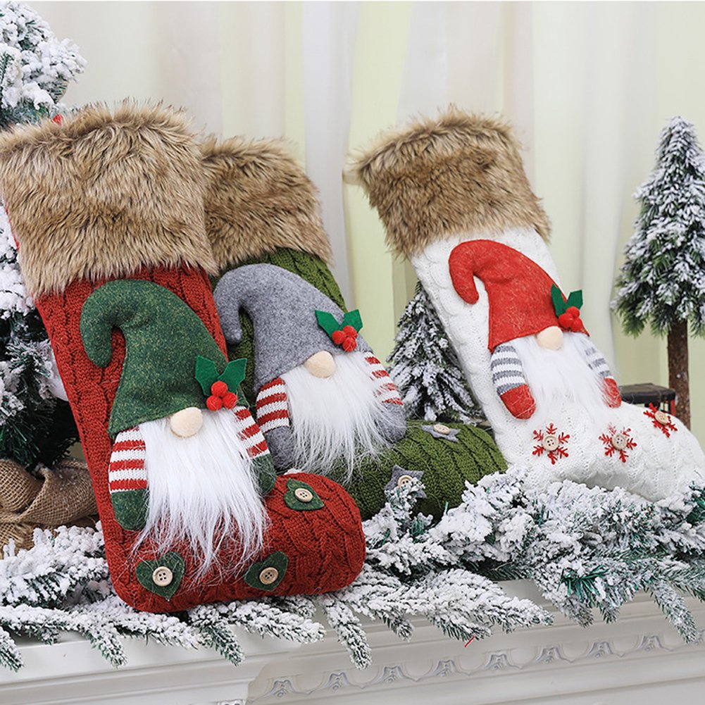 Nordic Gnome Stocking - Evergreen