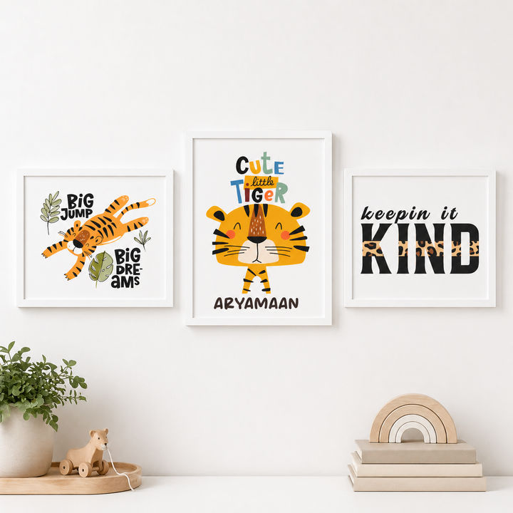 Wall Frame - Zoo Crew (Set Of 3)