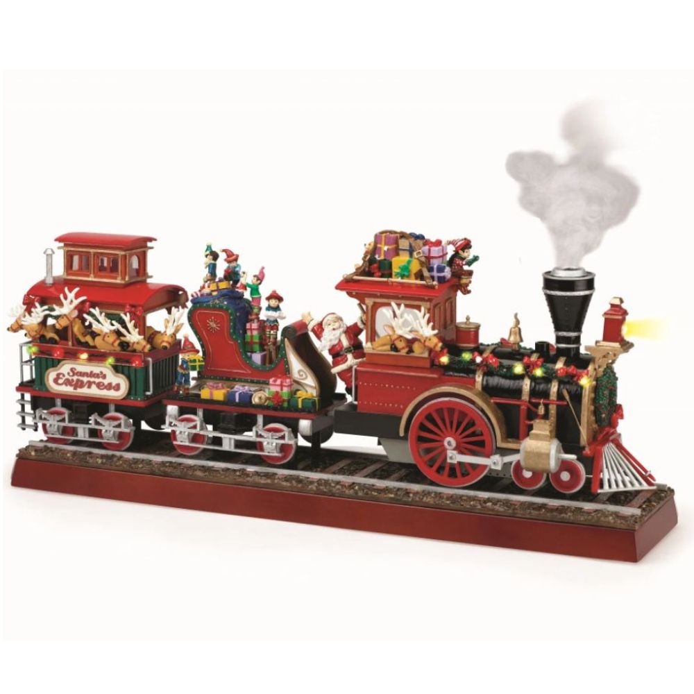 Babble Wrap 16" Musical Santa's Express Adventure With Real Smoke