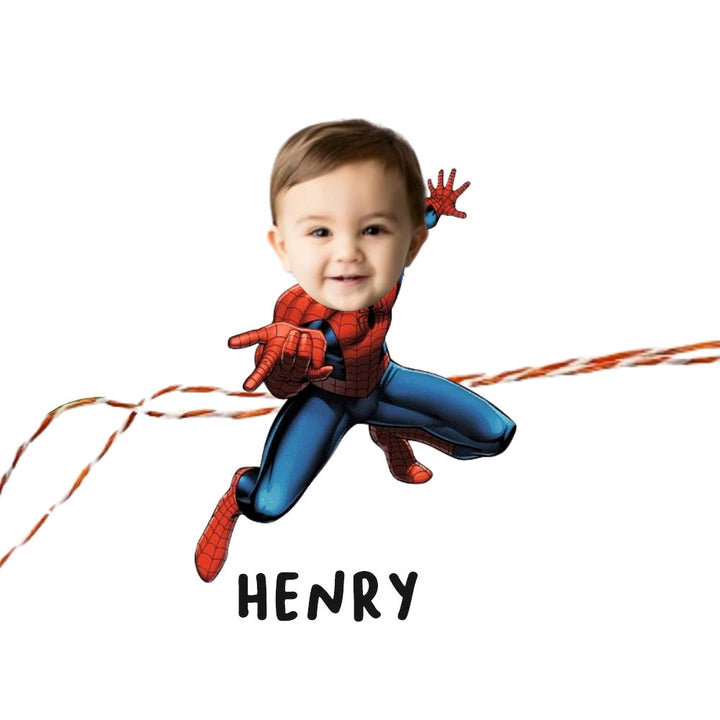 Babble Wrap Personalised Caricature Rakhi - Spider Man
