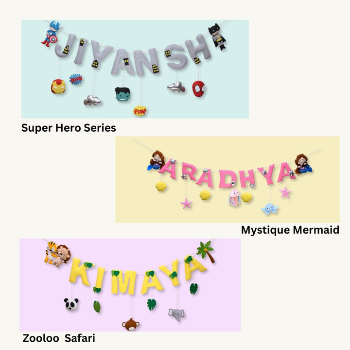 Junior Superhero Series Personalised Name Bunting