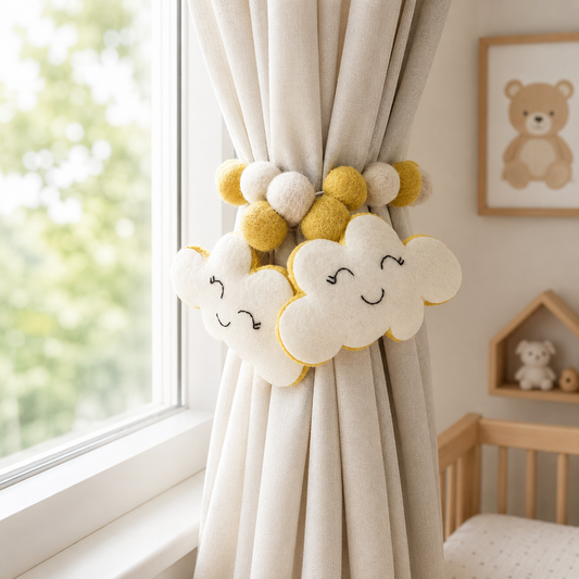 Curtain Tie - Smiling Cloud