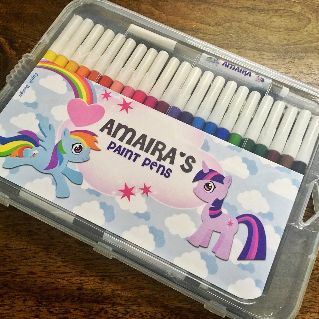 Little Pony Aqua Sketch Pens