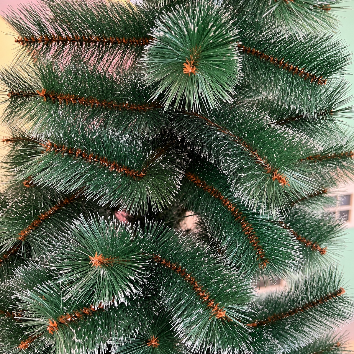 7ft Alpine Frost Evergreen Christmas Tree