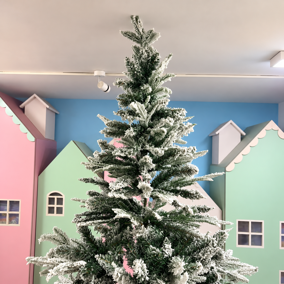 7ft Alpine Frost Snow Flocked Christmas Tree