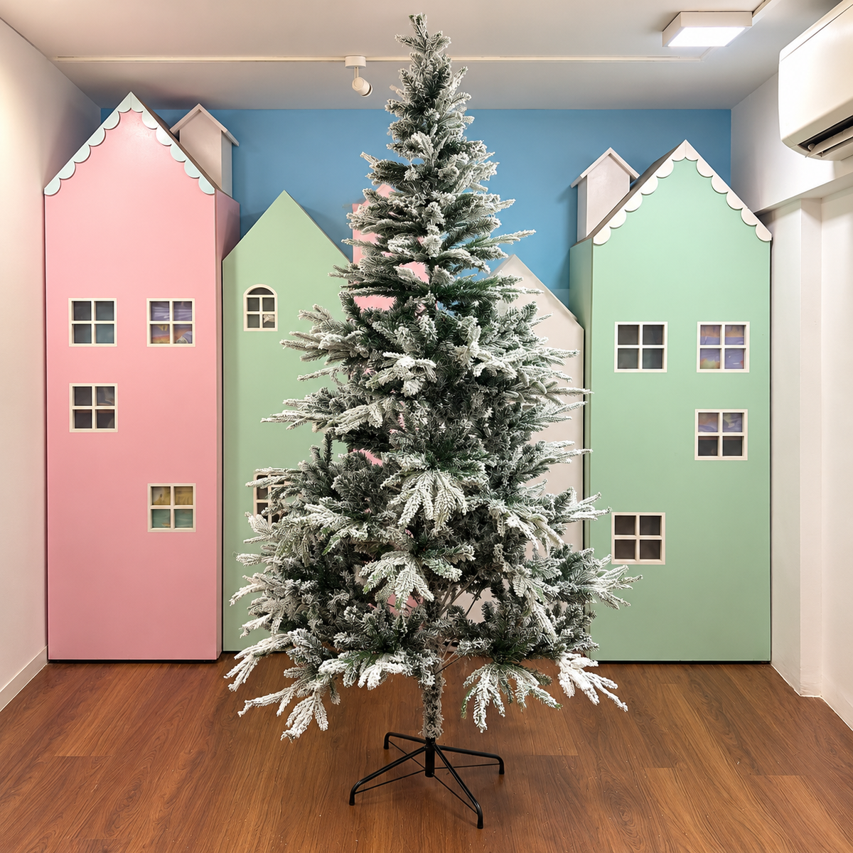 7ft Alpine Frost Snow Flocked Christmas Tree