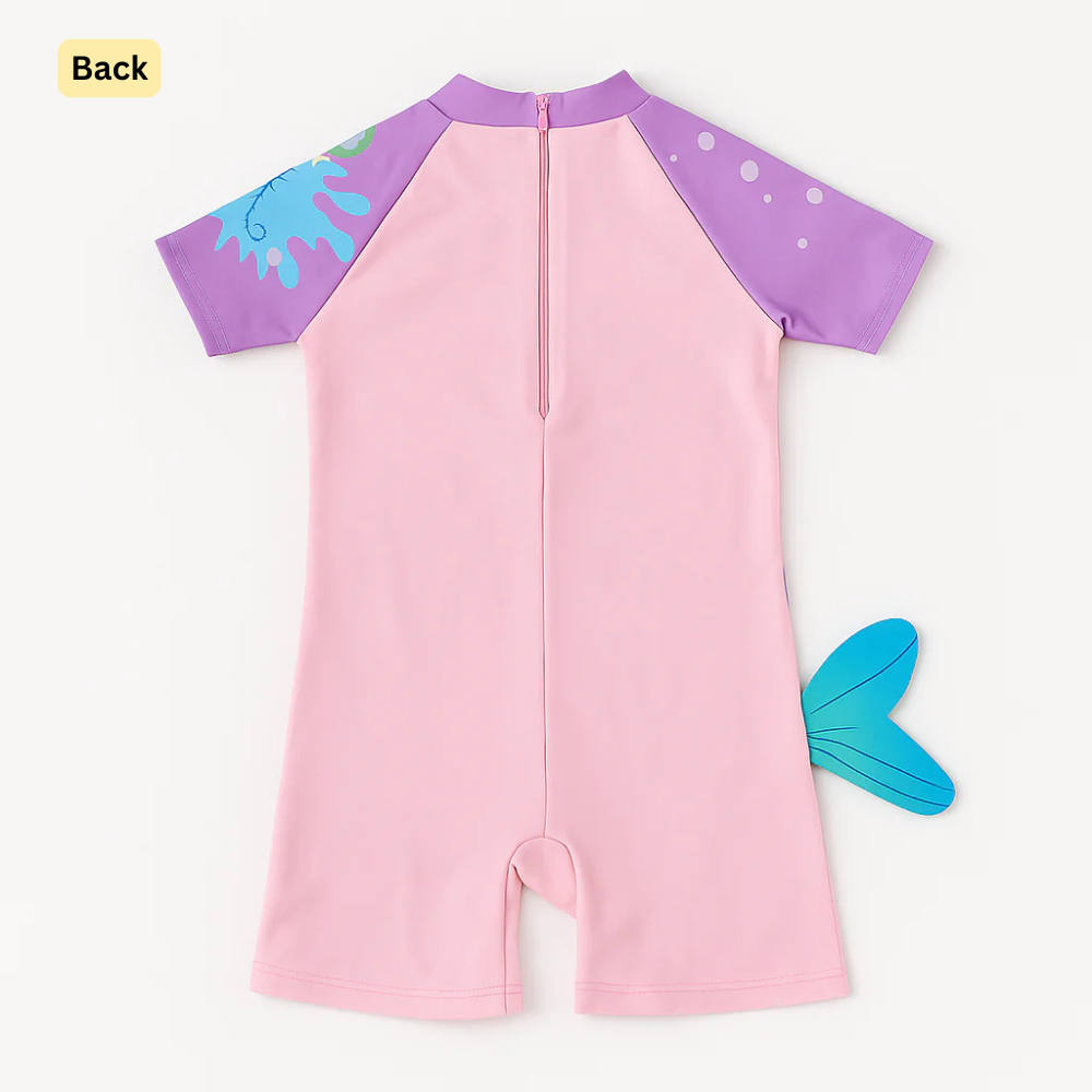 Dreamy Mermaid Swimsuit Set with Cap